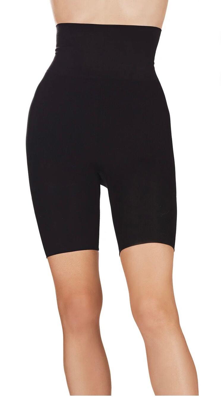 MeMoi Black XL High-Waisted Seamless Firming Thigh Shaper